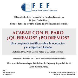 invitacion acabar con el paro - FEF