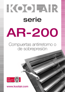 Compuertas antirretorno o sobrepresión – AR-200