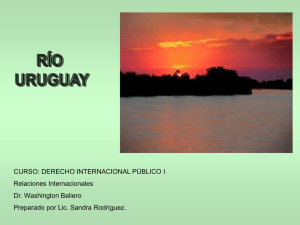 Presentación RIO URUGUAY Lic, Sandra Rodriguez