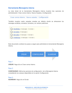 Crear correo interno - WEBCURSOS UC