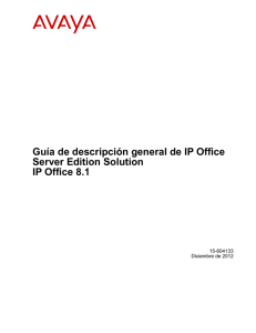 Guía de descripción general de IP Office Server
