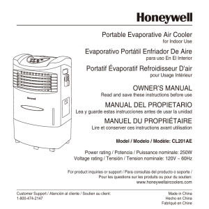 Portable Evaporative Air Cooler Evaporativo Portátil Enfriador De