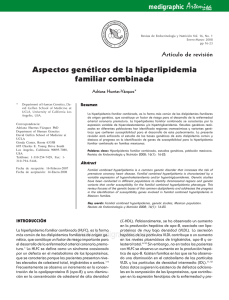 Aspectos genéticos de la hiperlipidemia familiar