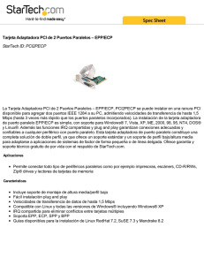 Tarjeta Adaptadora PCI de 2 Puertos Paralelos – EPP/ECP