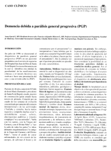 Demencia debida a paralisis general progresiva (PGP)