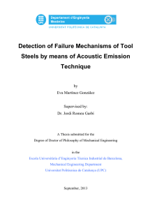 Detection of Failure Mechanisms of Tool Steels by means of
