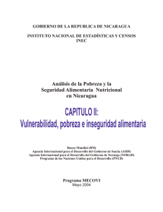 CAPITULO II: Vulnerabilidad, pobreza e inseguridad
