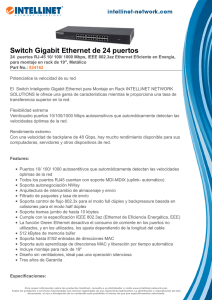 Switch Gigabit Ethernet de 24 puertos