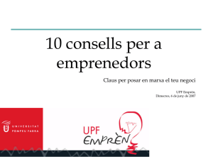 10 consells per a emprenedors