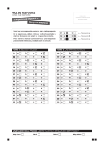 FULL DE RESPOSTES llengua castellana competència lingüística: