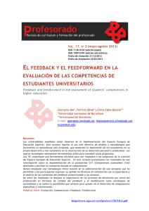 El feedback y el feedforward en la evaluación de las competencias