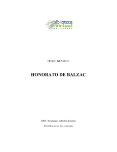 HONORATO DE BALZAC - Biblioteca Virtual Universal