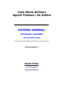 Sistema General: «Economia i Societat» (En