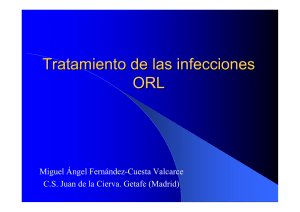 Tratamiento de las infecciones ORL