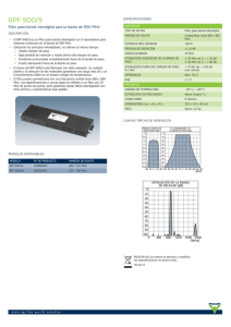 BPF 900/9 - Interdigital Band-Pass Filter for the 900 MHz Band