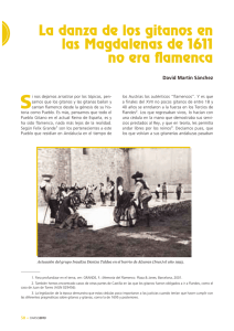 La danza de los gitanos en las Magdalenas de 1611 no era flamenca