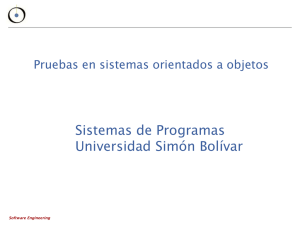 Pruebas de Programas - Universidad Simón Bolívar