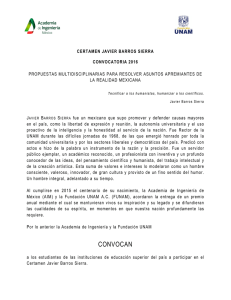 Certamen Javier Barros Sierra - Academia de Ingeniería de México