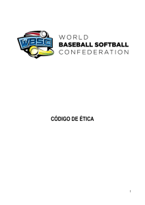 código de ética - World Baseball Softball Confederation