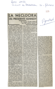 La mecedora del Presidente Kennedy