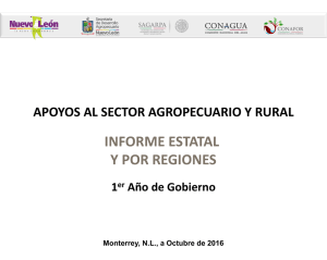 Informe Estatal de Apoyos al Sector Agropecuario