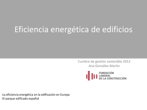 Eficiencia energética en la edificación en Europa. El parque