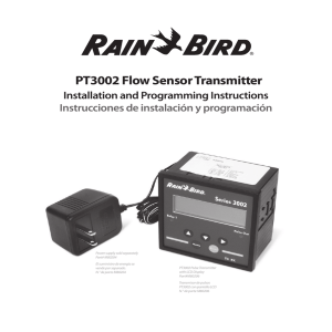 PT3002 Flow Sensor Transmitter
