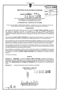 decreto 512 del 30 de marzo de 2016