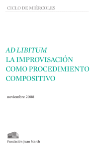 ad libitum la improvisación como procedimiento compositivo