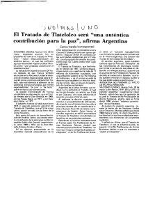 El Tratado de Tlatelolco será "una auténtica contribución para la paz
