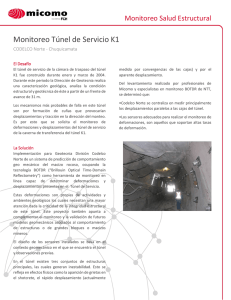 Monitoreo Túnel de Servicio K1, CODELCO Norte