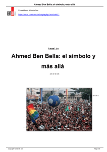 Ahmed Ben Bella: el símbolo y más allá