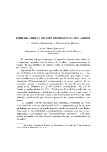 CONTRIBUCION AL ESTUDIO EXPERIMENTAL DEL CANCERÏ