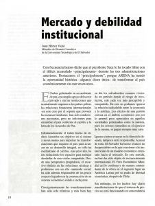 Mercado y debilidad institucional - Biblioteca UTEC