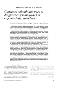 Consenso colombiano para el diagnóstico y manejo de las