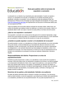 Parent Guide to the Expulsion/Exclusion Process