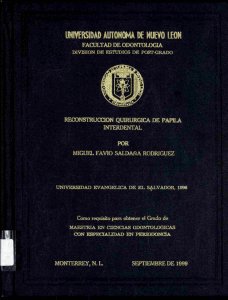 Reconstrucción quirúrgica de papila interdental por Miguel Favio