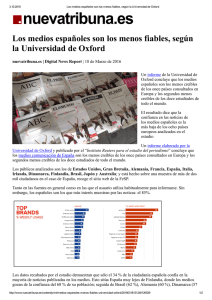 Los medios españoles son los menos fiables, según la Universidad