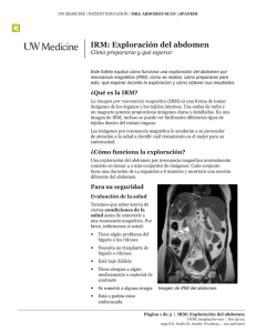 IRM: Exploración del abdomen - Health Online