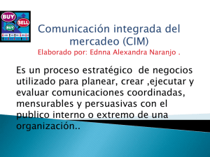 Comunicación integrada del mercadeo (CIM)