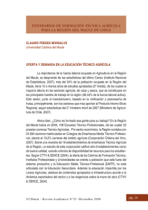 pág. 121 ItInerarIos de FormacIón técnIca agrícola para la regIón del