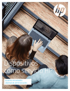 Dispositivos como servicio HP