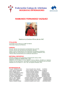 Raimundo Fernandez - Federación Galega de Atletismo