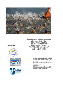 Campeonato Nacional de Aguas Abiertas – FUN 2016
