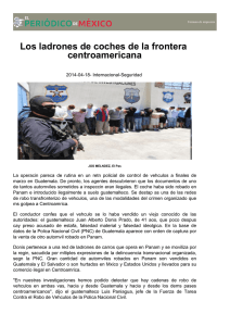 Los ladrones de coches de la frontera centroamericana