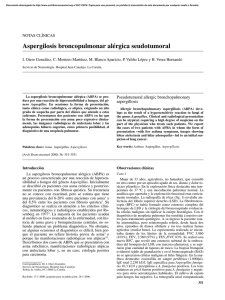 Aspergilosis broncopulmonar alérgica seudotumoral