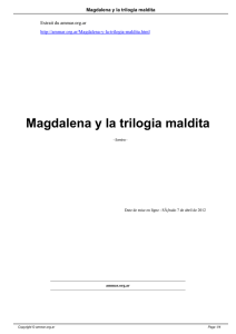 Magdalena y la trilogia maldita