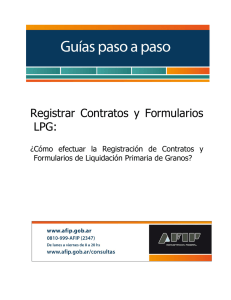 Registrar Contratos y Formularios LPG