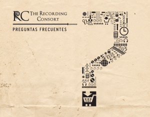 PREGUNTAS FRECUENTES - The Recording Consort