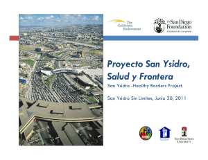 Proyecto San Ysidro, Salud y Frontera